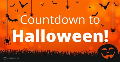 how many weeks until halloween|countdown to halloween 2024.